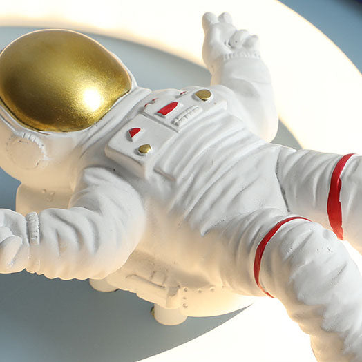 Lumendat Modern Creative Kids Iron Cartoon Astronaut Rocket LED Flush Mount Ceiling Light Lumendat