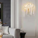 Modern Light Luxury Tree Branch Crystal 3-Light Wall Sconce Lamp Lumendat