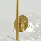 Nordic Minimalist Glass Ball Branch 2-light Chandelier BulbSquare
