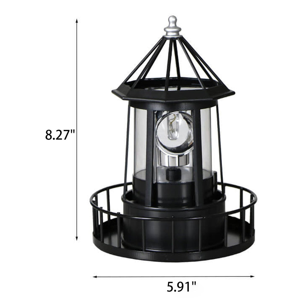 Creative Solar Rotating Tower Resin Hardware LED Garden Decoration Landscape Light Lumendat