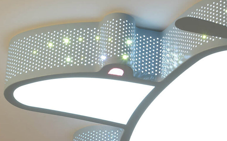 Lumendat Cartoon Creative Luminous Aircraft Design LED Flush Mount Ceiling Light Lumendat