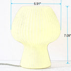 Modern Minimalist Mushroom 1-Light Glass Table Lamp For Bedside Lumendat
