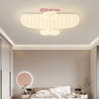 Lumendat Contemporary Creative Kids Airplane Iron PE LED Flush Mount Ceiling Light For Bedroom Lumendat