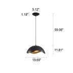 Nordic Minimalist Dome Wave Design LED Pendant Light BulbSquare