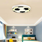 Cartoon Creative Round Football LED Kids Flush Mount Ceiling Light Lumendat