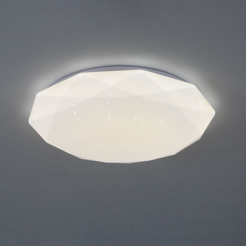 Modern Simplicity Full Sky Star Diamond Shape LED Flush Mount Ceiling Light for Living Room