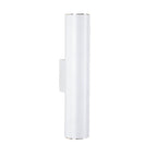 Simple Aluminum Cylindrical 2-Light Wall Sconce Lamp