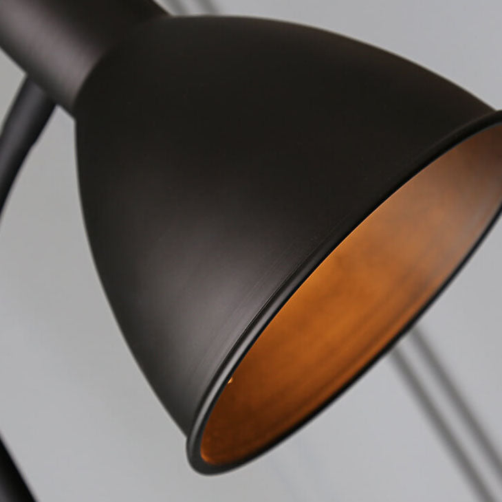 Nordic Minimalist Iron Cone Long Pole 1-Light Standing Floor Lamp Lumendat