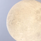 Lumendat Contemporary Creative 3D Printed Moon Shade Resin Astronaut 1-Light Wall Sconce Lamp For Bedroom Lumendat