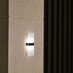 Courtyard Waterproof Acrylic LED Solar Wall Sconce Lamp Outdoor Light Lumendat