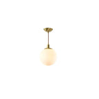 Nordic Minimalist White Orb 1-light Pendant Light Lumendat