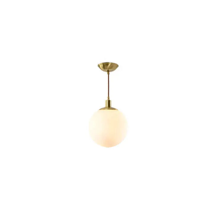 Nordic Minimalist White Orb 1-light Pendant Light Lumendat