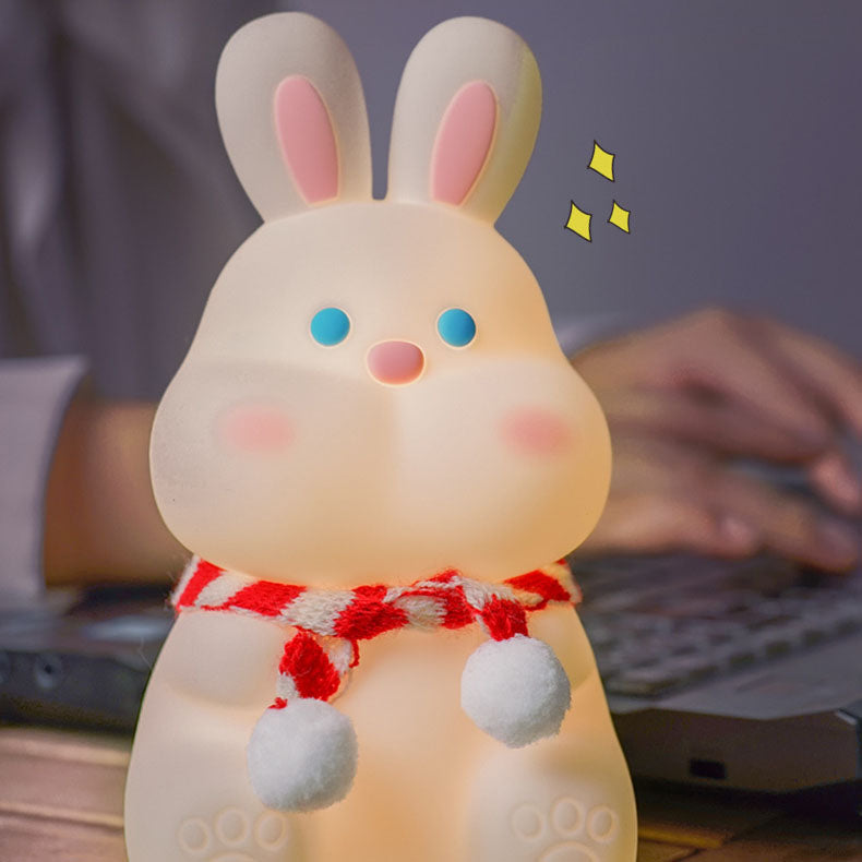 Lumendat Creative Cartoon Rabbit Silicone Pat USB LED Night Light Table Lamp Lumendat
