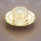 Minimalist Light Luxury Crystal Round Spotlight LED Flush Mount Ceiling Light Lumendat