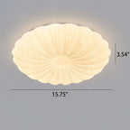 Modern Minimalist Shell Acrylic Round LED Flush Mount Ceiling Light Lumendat
