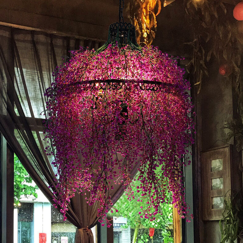 Creative Plant Vine 3-light Chandelier – Botanical Lobelia & Willow Designs