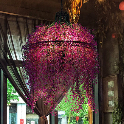 Creative Plant Vine 3-light Chandelier – Botanical Lobelia & Willow Designs