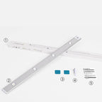 Ultra-thin Smart LED Human Sensor Charging Hill Ripple Light Strip Lumendat