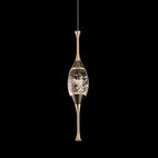 Contemporary Luxury Aluminum Water Drop Crystal LED Pendant Light for Living Room