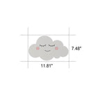 Nordic Creative Clouds Iron Emoji LED Kids Wall Sconce Lamp