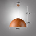 Nordic Minimalist Marbled Semicircle 1-light Pendant Light BulbSquare