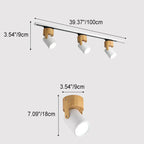 Modern Minimalist Hardware Long Spotlight Track Light 1/3 Light LED Flush Mount Ceiling Light For Living Room & Bedroom Lumendat