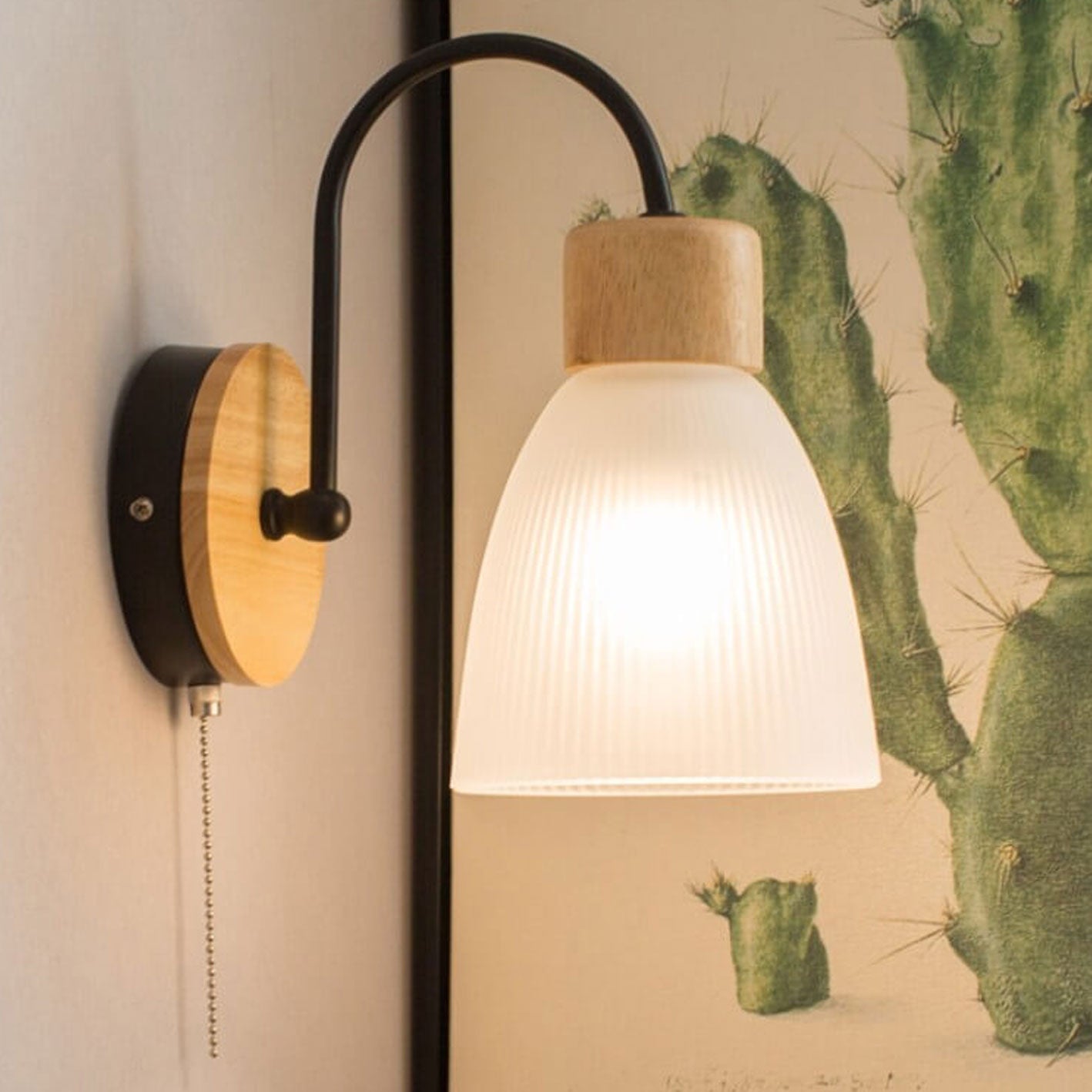 Modern Log Simple Bend Design 1-Light Wall Sconce Lamp Lumendat
