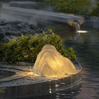 Modern Stone Rockery Outdoor Waterproof LED Garden Landscape Light Lumendat