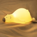 Lumendat Contemporary Creative Kids Cartoon Lazy Bear Silicone LED Night Light Table Lamp For Bedroom Lumendat