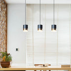 Nordic Light Luxury Cylindrical Aluminum Acrylic LED Pendant Light BulbSquare