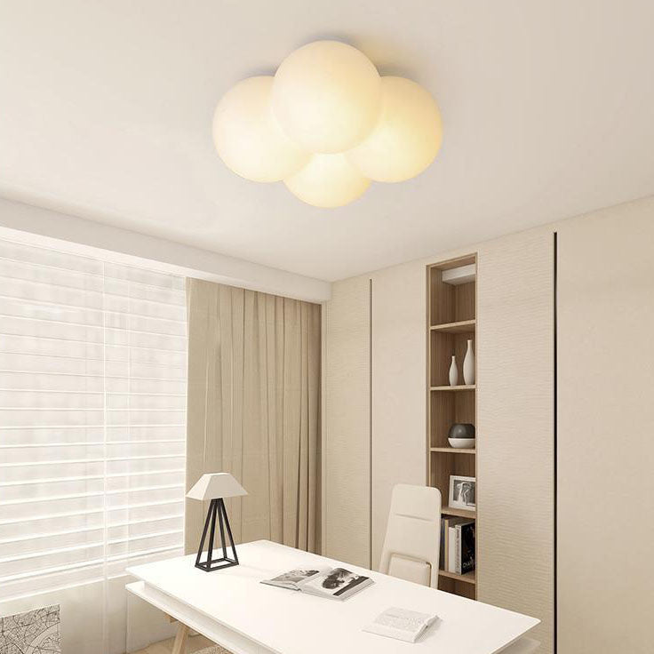 Lumendat Modern Minimalist Flower Bubble LED Kids Flush Mount Ceiling Light Lumendat