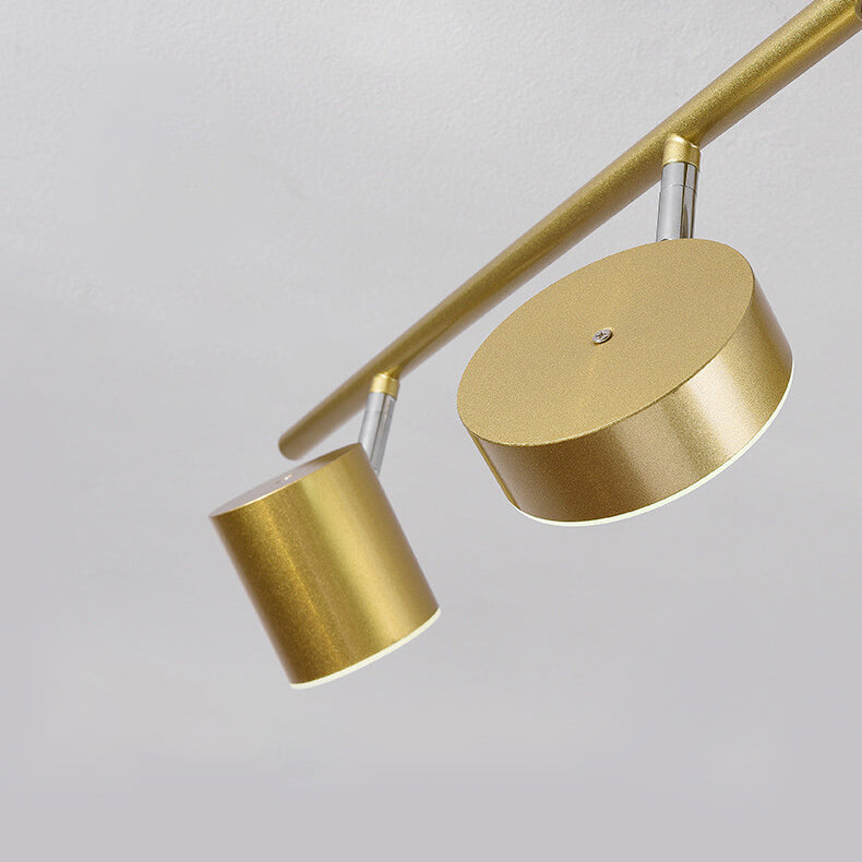 Modern Creative Rotating Track Spotlight LED Semi-Flush Mount Ceiling Light Lumendat