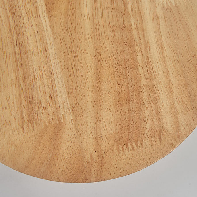 Modern Minimalist Round Irregular Oval Wood LED Wall Sconce Lamp For Living Room Lumendat