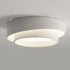 Modern Minimalist Overlapping Round LED Flush Mount Ceiling Light BulbSquare