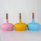 Nordic Macaron Aluminum Dome Bottle 1-light Pendant Light BulbSquare