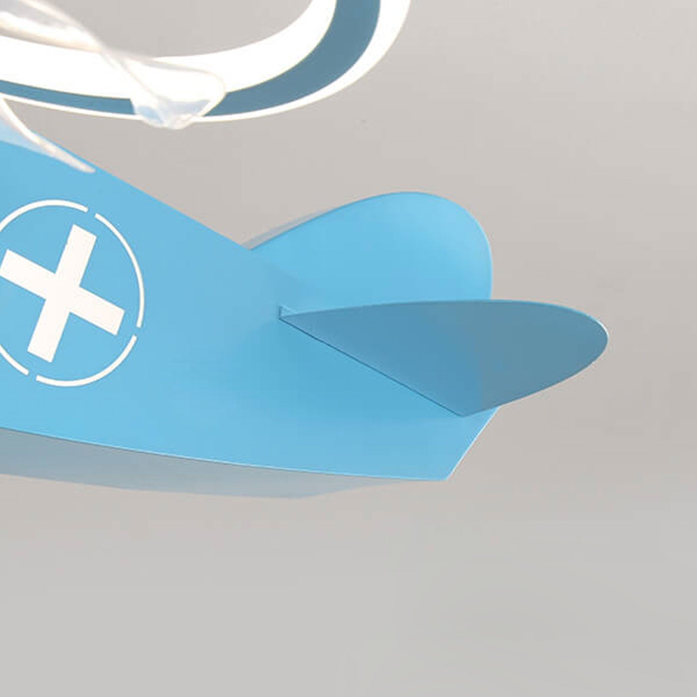 Lumendat Creative Cartoon Aircraft Kids Flush Mount Ceiling Fan Light Lumendat