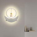 Lumendat Contemporary Creative Resin Space Astronaut Round Iron Aluminum Shade LED Kids Wall Sconce Lamp For Bedroom Lumendat