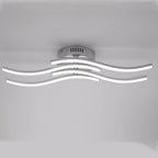 Simple Line Wave LED Semi-flush Mount Ceiling Light