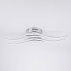 Simple Line Wave LED Semi-flush Mount Ceiling Light