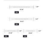 Minimalistic Elongated Bar Shaped Mood 1-Light LED Acrylic Wall Light