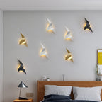 Modern Creative Flying Bird Metal 1-Light LED Wall Sconce Lamps