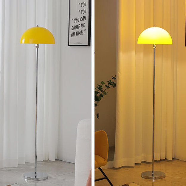Nordic Vintage Acrylic Clear Dome 1-Light Standing Floor Lamp Lumendat
