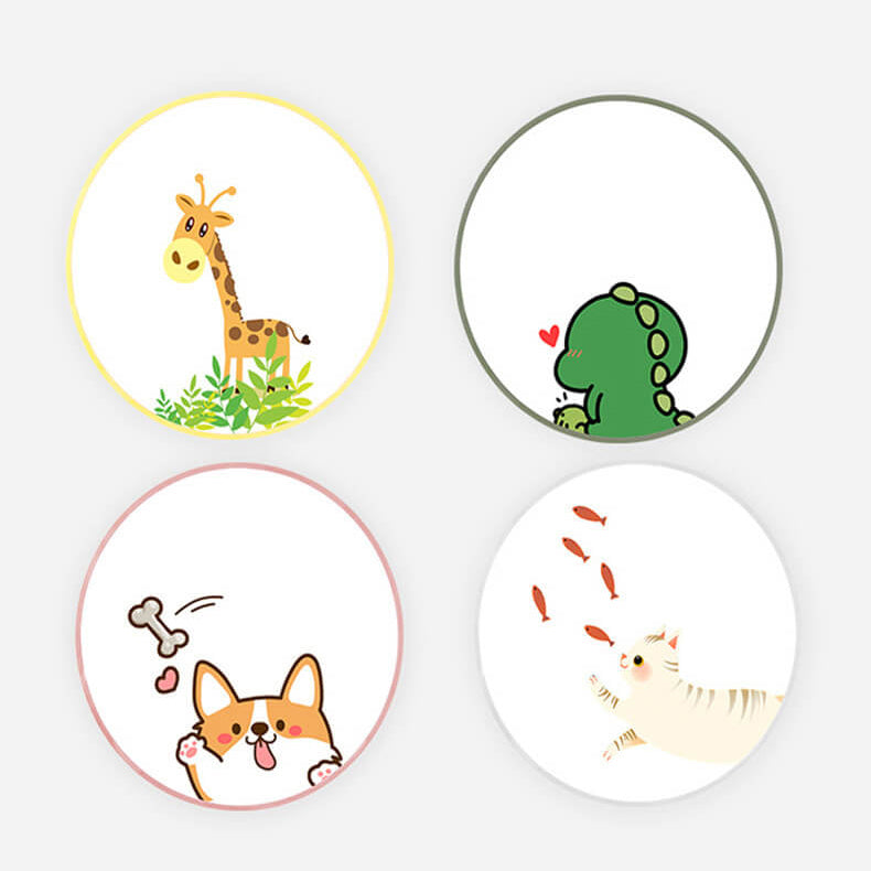 Lumendat Cartoon Creative Colorful Round Children LED Flush Mount Ceiling Light Lumendat