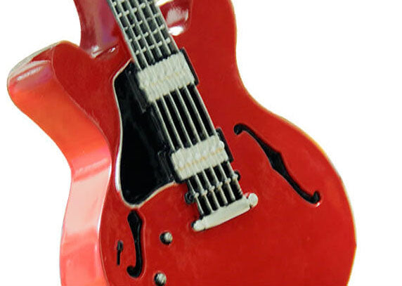 Lumendat Cartoon Creative Fabric Shade Guitar 1-Light Table Lamp Lumendat