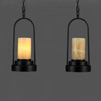 Vintage Industrial Candle 1-light Hemp Wire LED Pendant Light BulbSquare