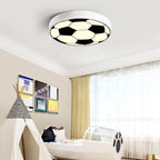 Cartoon Creative Round Football LED Kids Flush Mount Ceiling Light Lumendat