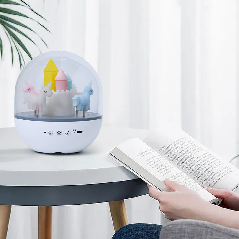 Lumendat Creative Carousel Octavo Bluetooth Kids Night Light Table Lamp Lumendat