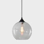 Nordic Minimalist Stained Round Glass 1-light Pendant Light Lumendat