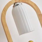 Lumendat Japanese Creative Wood Frame Resin Astronaut 1-Light Pendant Light Lumendat