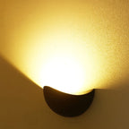 Creative Minimalist Half Round Aluminum LED Wall Sconce Lamp